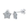 14KT White Gold Diamond Earrings