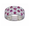 Image 8 : 14KT White Gold 1.60ctw Ruby and Diamond Ring