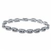 14KT White Gold 3.53ctw Diamond Bracelet