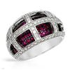 14KT White Gold 1.25ctw Ruby and Diamond Ring