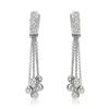 14KT White Gold 0.91ctw Diamond Earrings