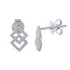 14KT White Gold 0.24ctw Diamond Earrings