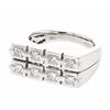 18KT White Gold 0.70ctw Diamond Ring