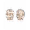 18KT Two Tone Gold 0.83ctw Diamond Earrings