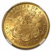 Image 2 : 1875 $20 Liberty Head Double Eagle Gold Coin NGC MS60