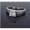 Image 2 : Platinum 1.14ctw Diamond Ring