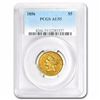 1856 $5 Liberty Head Half Eagle Gold Coin PCGS AU55