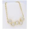 Image 3 : 14KT Yellow Gold 1.60ctw Diamond Pendant with Chain