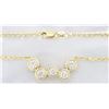 Image 4 : 14KT Yellow Gold 1.60ctw Diamond Pendant with Chain