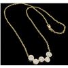 Image 7 : 14KT Yellow Gold 1.60ctw Diamond Pendant with Chain