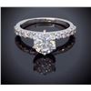 14KT White Gold 1.28ctw Diamond Ring
