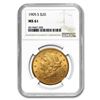 1905-S $20 Liberty Head Double Eagle Gold Coin NGC MS61