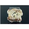 Image 1 : Chinese Two Tone Hetian Jade Carved Tiger Toggle
