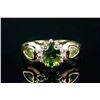 Image 1 : 0.12ct Diamond & Peridot Ring CRV$1650