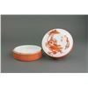 Image 2 : Chinese CopperRed Porcelain Cosmetics Box Hongxian