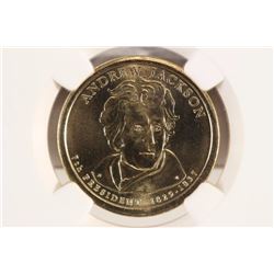 2008-D ANDREW JACKSON DOLLAR NGC MS67