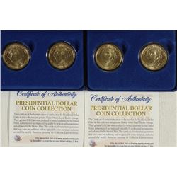 2-SETS OF 2007-P & D PRESIDENTIAL DOLLARS UNC