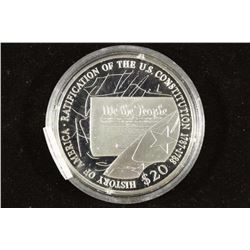 2006 LIBERIA SILVER PROOF $20 RATIFICATION OF THE