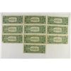 Image 2 : 10 ASSORTED 1957 $1 SILVER CERTIFICATES