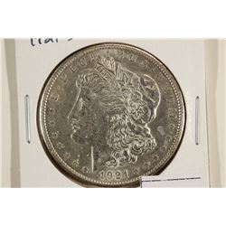 1921-S MORGAN SILVER DOLLAR UNC