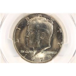 1972-D KENNEDY HALF DOLLAR PCGS MS66