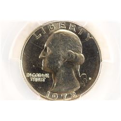 1972-D WASHINGTON QUARTER PCGS MS65