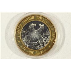 CASINO $10 SILVER TOKEN (UNC) BLACK BEAR CASINO