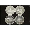 Image 1 : 1939,49,63 & 64 (PF LIKE) CANADIAN SILVER DOLLARS