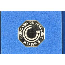 STERLING SILVER PROOF CASINO VINA DEL MAR CHILE