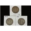 Image 1 : 1934,35-D & 39 WALKING LIBERTY HALF DOLLARS