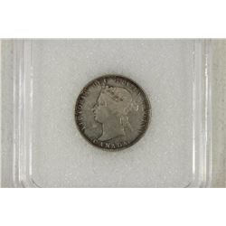 1874-H CANADA SILVER 25 CENT