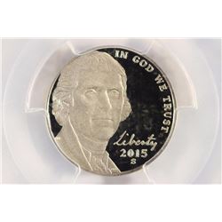 2015-S JEFFERSON NICKEL PCGS PR69 DCAM 1ST STRIKE