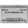 Image 3 : 2007-S SACAGAWEA DOLLAR PCGS PR69 DCAM