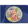 Image 1 : 2000 MILLENNIUM AMERICAN SILVER EAGLE COLORIZED
