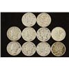 Image 1 : 10 ASSORTED 1940'S MERCURY DIMES