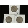 Image 1 : 1936-D,37 & 39 WALKING LIBERTY HALF DOLLARS