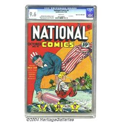 National Comics #4 Mile High pedigree (Quality, 1940) CGC NM+ 9.6 White pages.