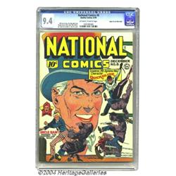 National Comics #6 Mile High pedigree (Quality, 1940) CGC NM 9.4 Off-white to white pages.