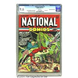 National Comics #7 Mile High pedigree (Quality, 1941) CGC NM+ 9.6 White pages.