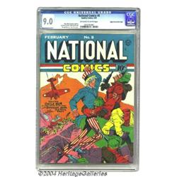 National Comics #8 Mile High pedigree (Quality, 1941) CGC VF/NM 9.0 Off-white to white pages.