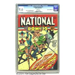 National Comics #11 Mile High pedigree (Quality, 1941) CGC NM+ 9.6 White pages.