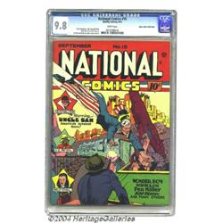National Comics #15 Mile High pedigree (Quality, 1941) CGC NM/MT 9.8 White pages.