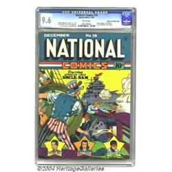 National Comics #18 Mile High pedigree (Quality, 1941) CGC NM+ 9.6 White pages.