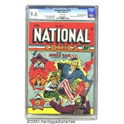 National Comics #23 Mile High pedigree (Quality, 1942) CGC NM+ 9.6 White pages.