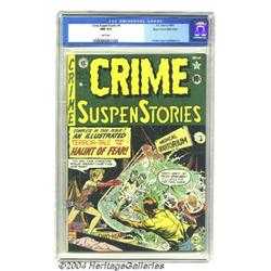 Crime SuspenStories #4 Mile High pedigree (EC, 1951) CGC NM 9.4 White pages.