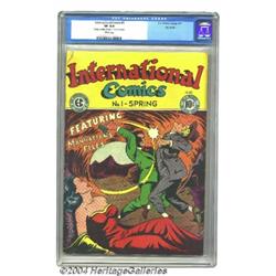 International Comics #1 Big Apple pedigree (EC, 1947) CGC VF 8.0 Cream pages.