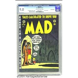 Mad #1 Gaines File pedigree 4/12 (EC, 1952) CGC NM/MT 9.8 Off-white to white pages.