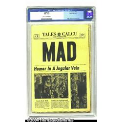 Mad #16 Gaines File pedigree 3/12 (EC, 1954) CGC NM+ 9.6 Off-white to white pages.