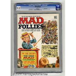 Mad Follies #2 White Mountain pedigree (EC, 1964) CGC NM- 9.2 White pages.