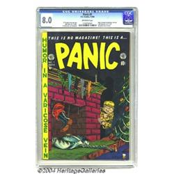 Panic #1 (EC, 1954) CGC VF 8.0 Off-white pages.